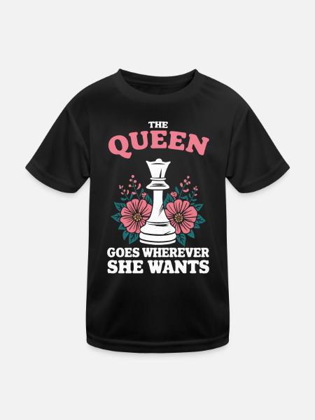 Chess Chess Player - Kids Functional T-Shirt - black - Front