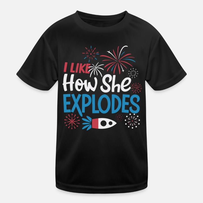 Pyrotechniker Feuerwerk Pyrotechnik Kinder Funktions-T-Shirt
