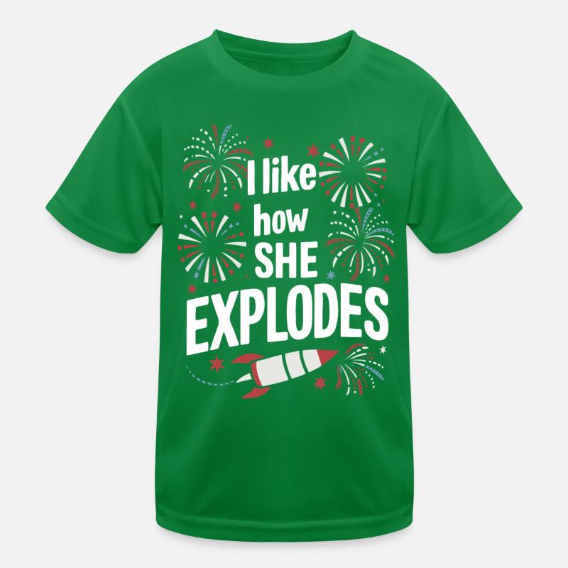 Pyrotechnie Feux d’artifice Pyrotechnie T-shirt sport Enfant