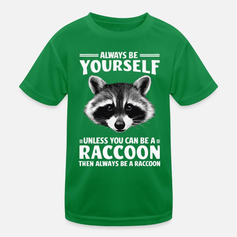 Waschbär Kinder Funktions-T-Shirt