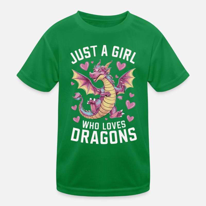 Drache Mystisch Drachen Fantasie Kinder Funktions-T-Shirt