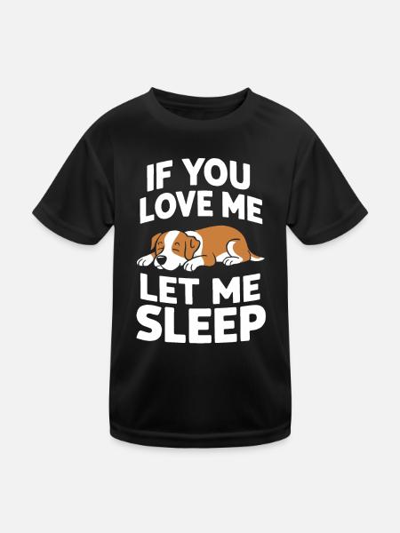 Dog Dogs Pet Funny Dog Owner - Kids Functional T-Shirt - black - Front