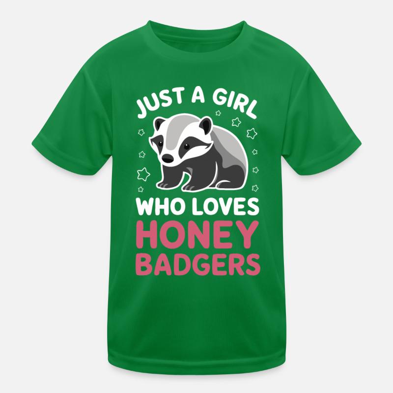 Dachs Honigdachs Tier Kinder Funktions-T-Shirt