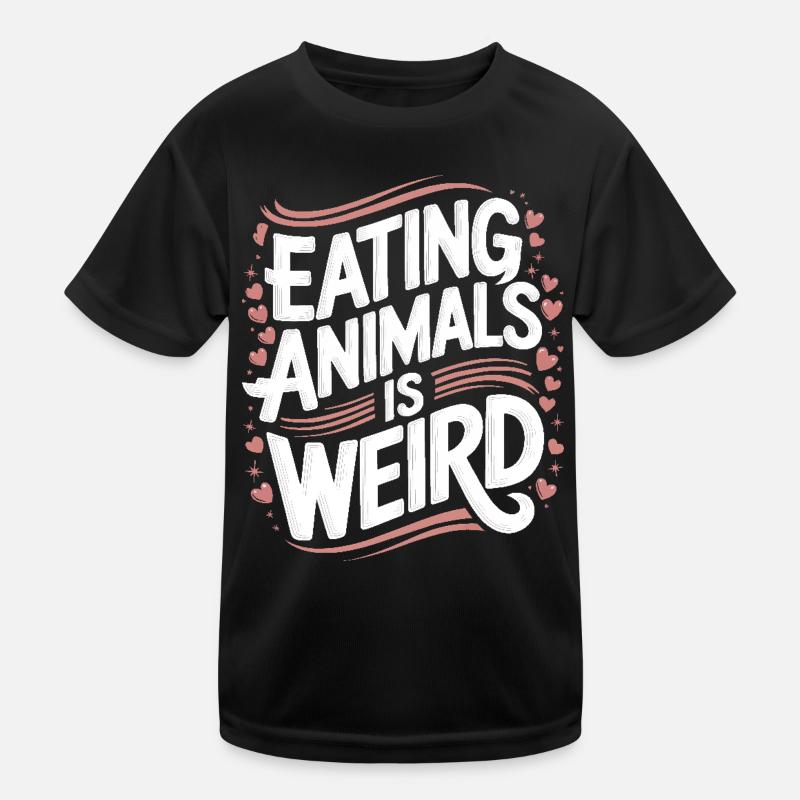 Vegetarisch Vegan Veggie Vegetarier Kinder Funktions-T-Shirt