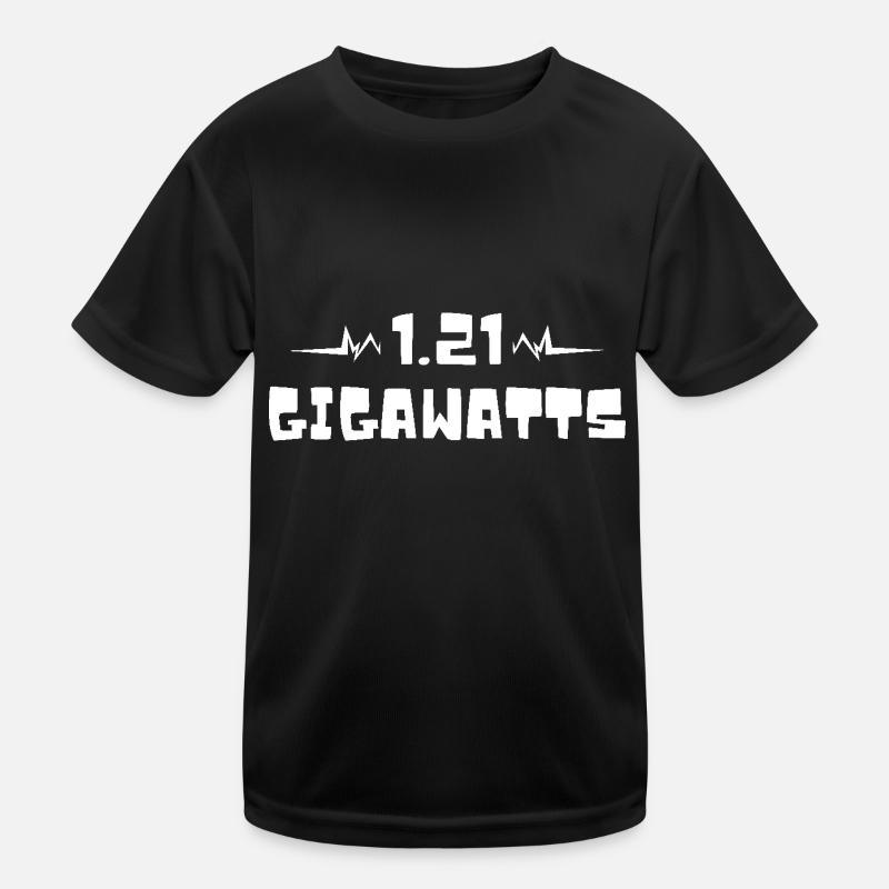 1.21 gigawatts. Back to the future. Time machine Kids Functional T-Shirt
