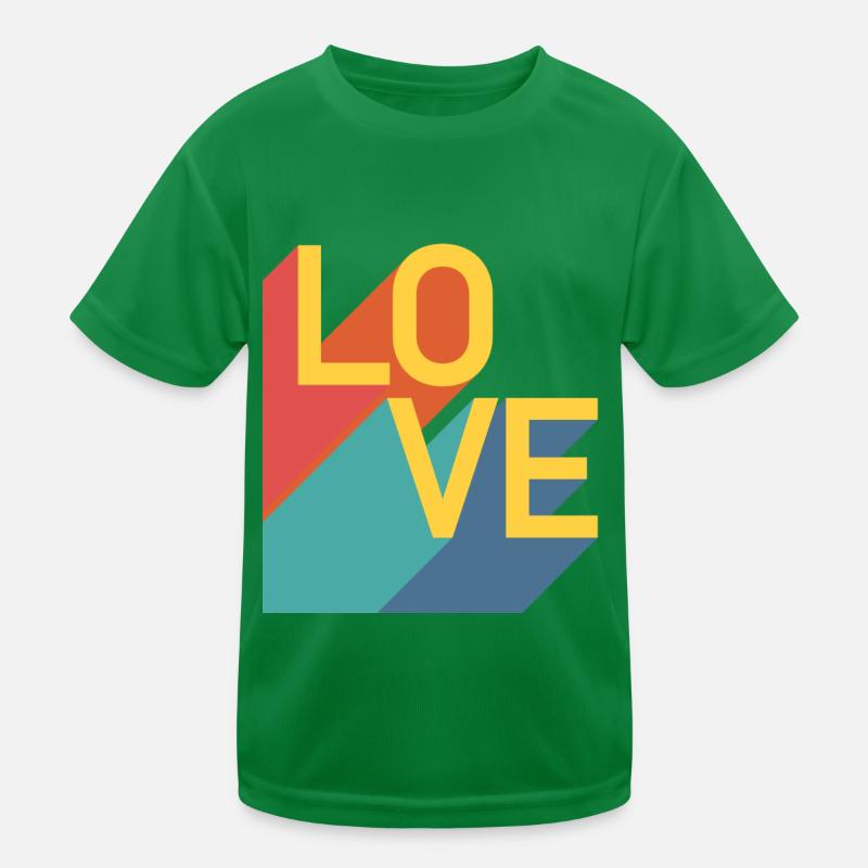 LOVE - Retro Kids Functional T-Shirt