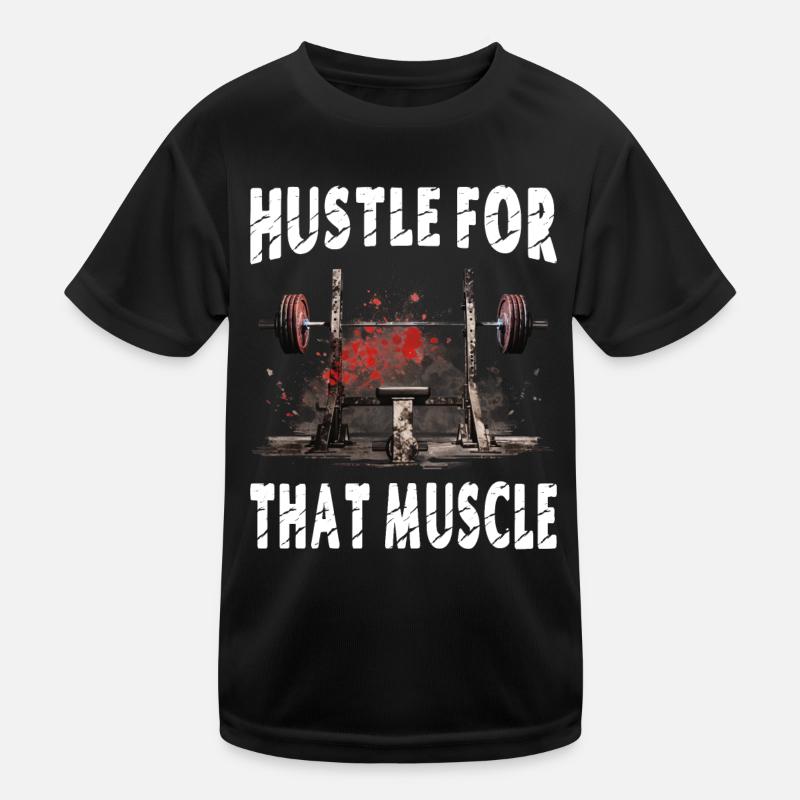 Hustle For That Muscle Kids Functional T-Shirt