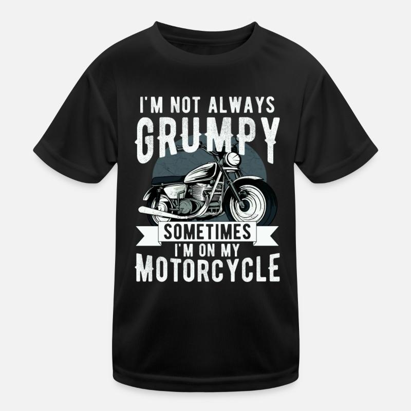 Ich bin nicht immer mürrisch, manchmal bin ich auf der Kippe Kinder Funktions-T-Shirt