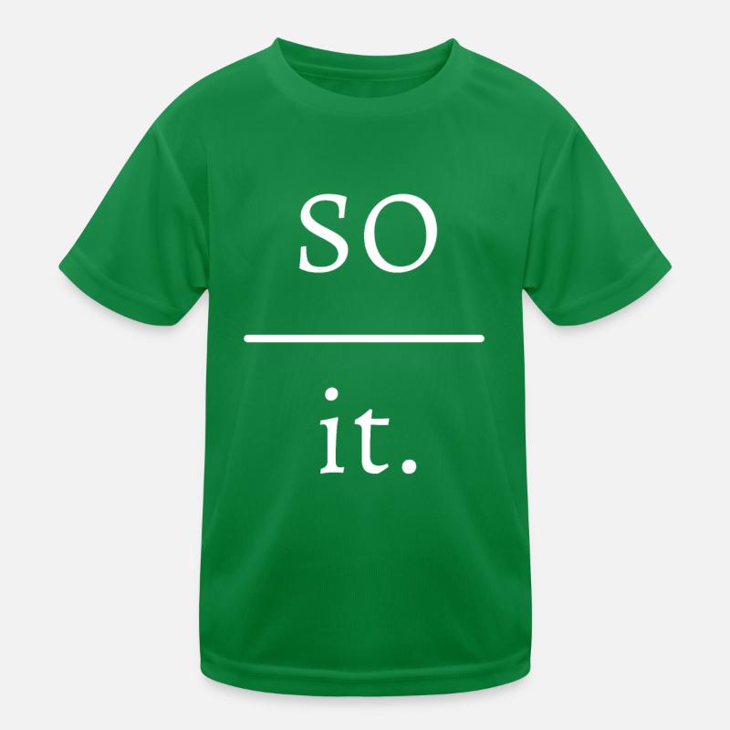 Also darüber hinweg. Kinder Funktions-T-Shirt