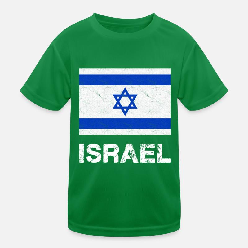Israel Flag Kids Functional T-Shirt