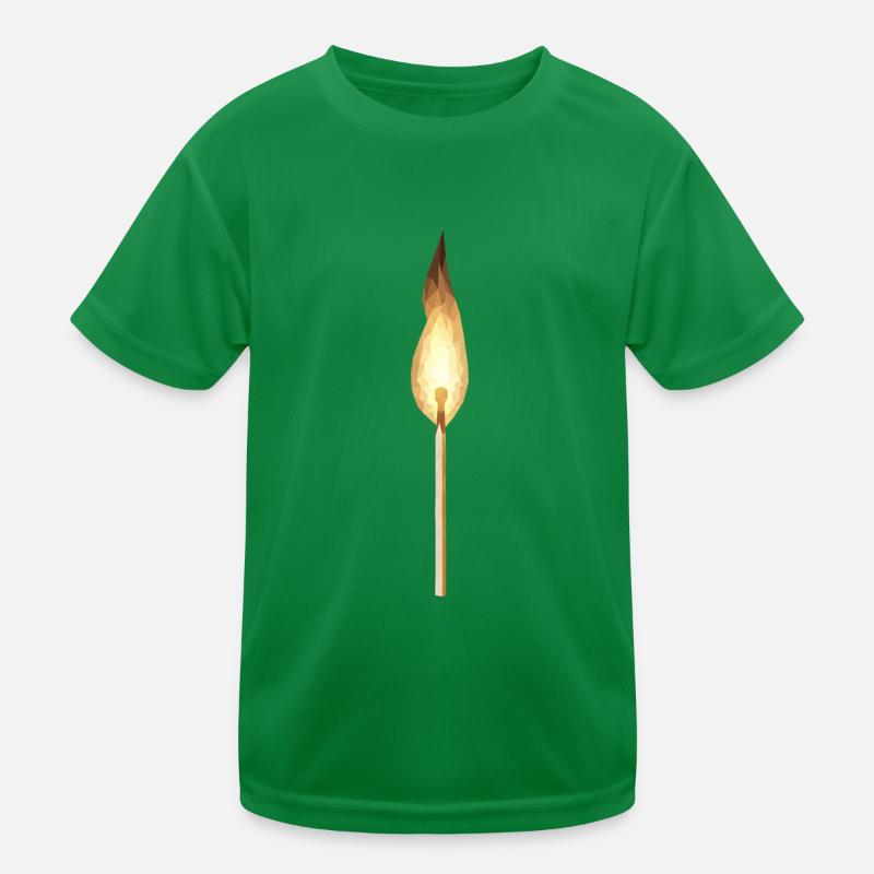 Polyart burning match Kids Functional T-Shirt