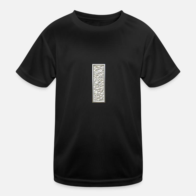 I, letter, letter I, initial, initial I, monogram, - Kids Functional T-Shirt - black