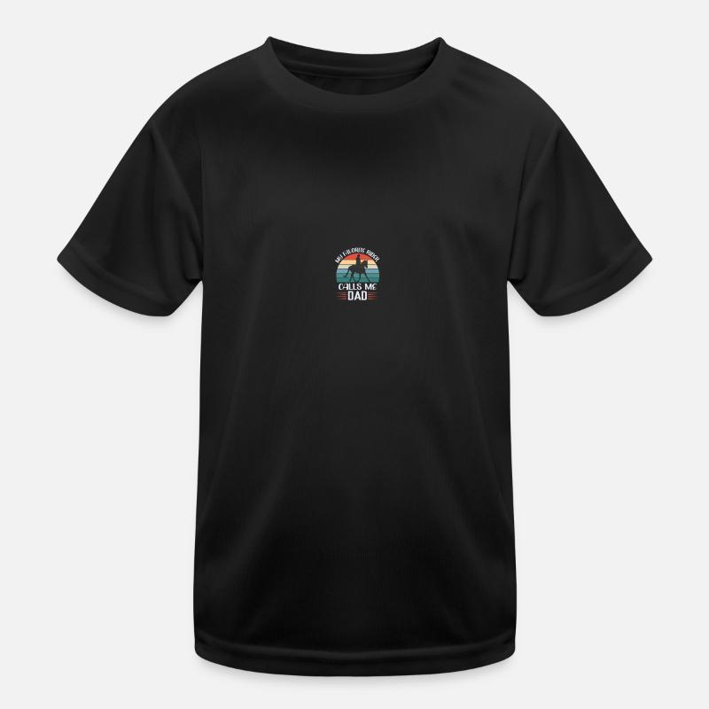 Cavalier Cheval Père papa Cavalier Cavalier T-shirt sport Enfant