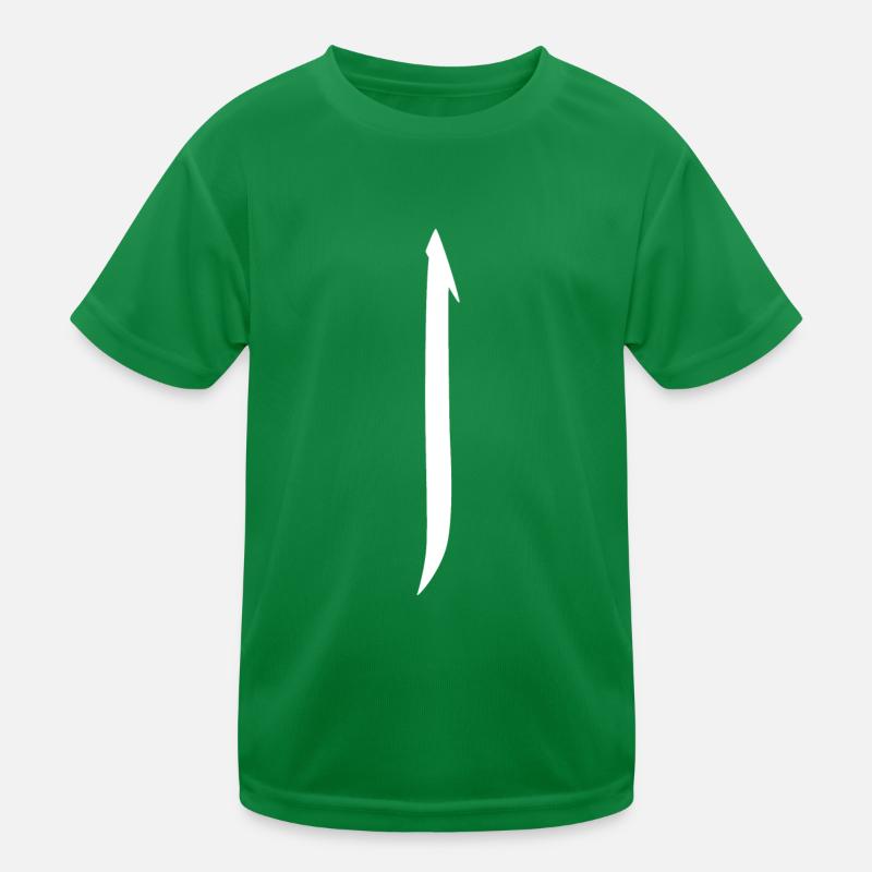 Alif Weiß Kinder Funktions-T-Shirt