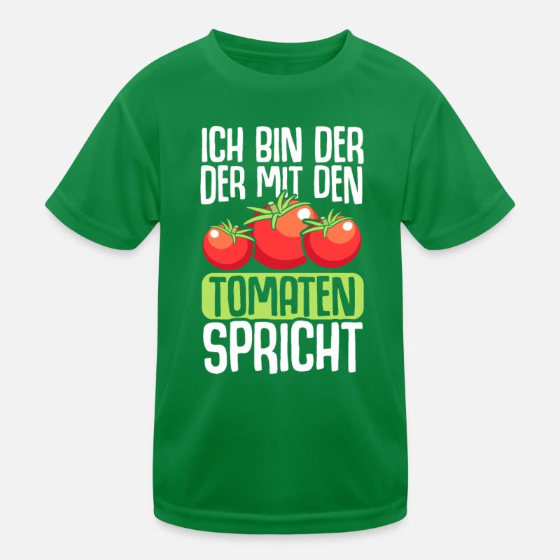 Tomaten Gärtner Garten Geschenk Hobbygärtner Kinder Funktions-T-Shirt