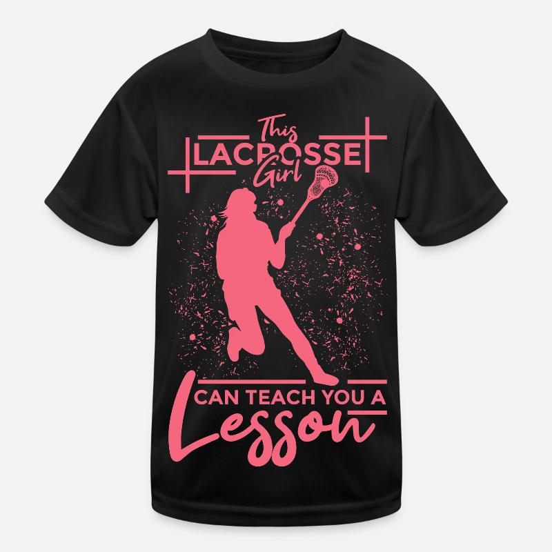 Lacrosse Mädel Kinder Funktions-T-Shirt