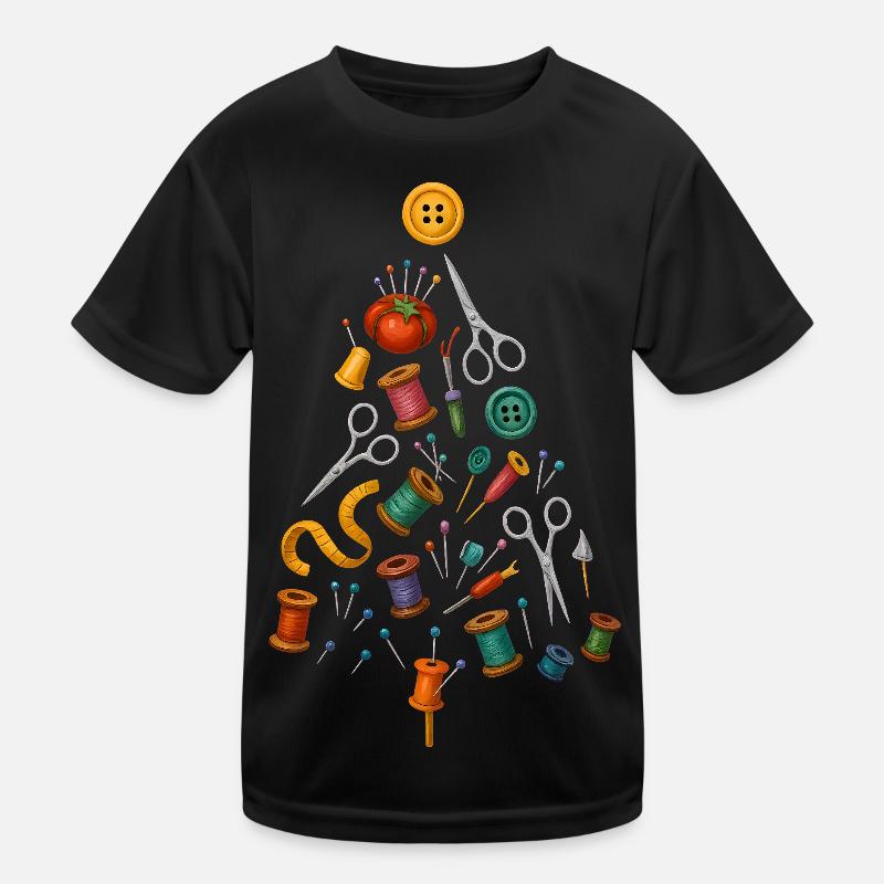 Couture Conception d’arbre de Noël T-shirt sport Enfant