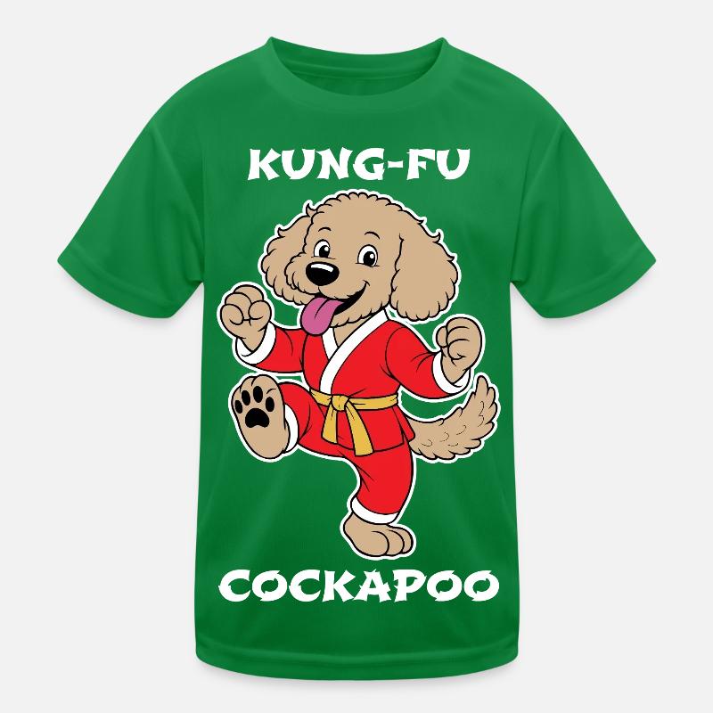 Cockapoo Kung-Fu Kinder Funktions-T-Shirt