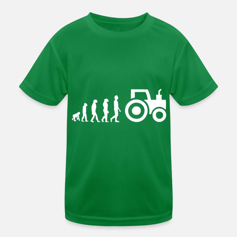 Evolution Traktor Kinder Funktions-T-Shirt