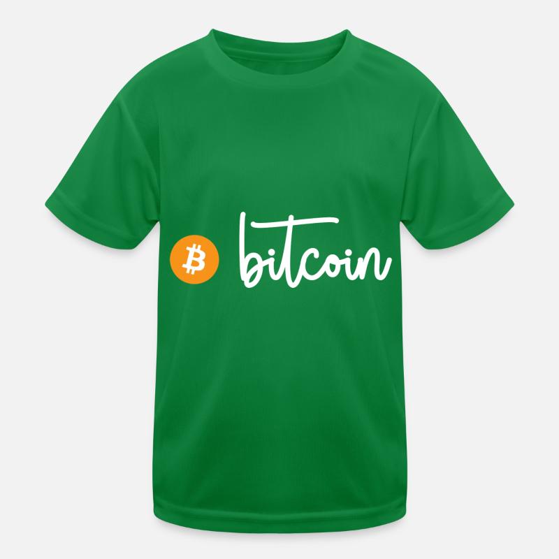 Bitcoin T-shirt sport Enfant