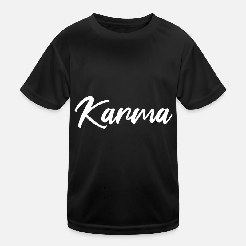 Karma Schicksal Glaube Yoga Karma Kinder Funktions-T-Shirt