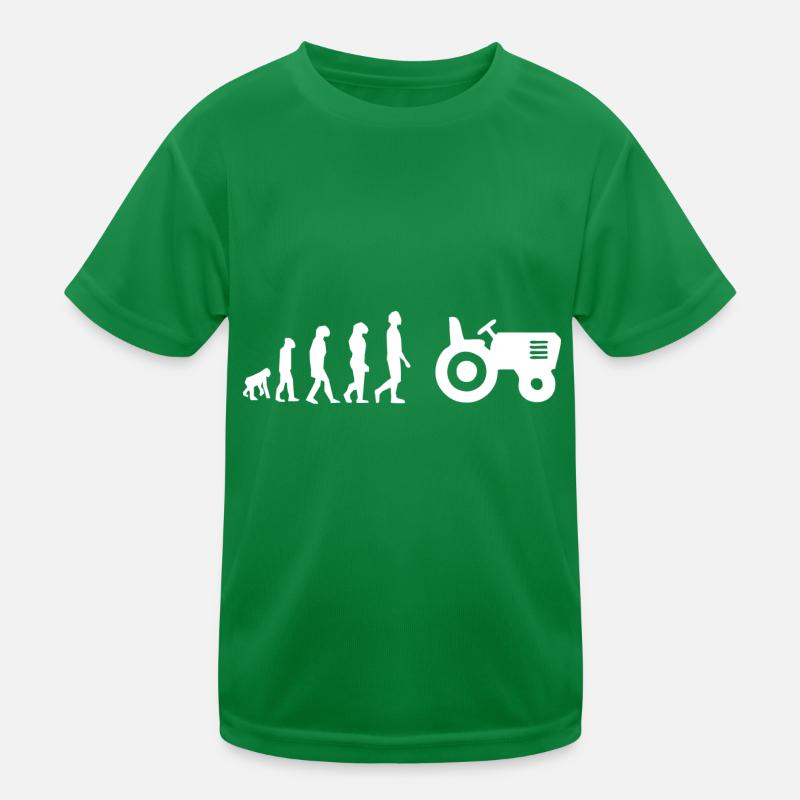 Evolution Traktor Kinder Funktions-T-Shirt