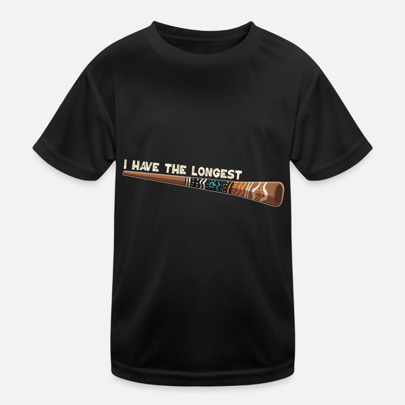 I Have The Longest Didgeridoo Kinder Funktions-T-Shirt