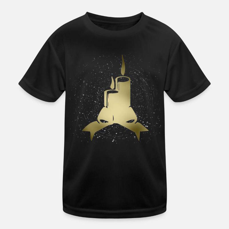 Kerze Kinder Funktions-T-Shirt