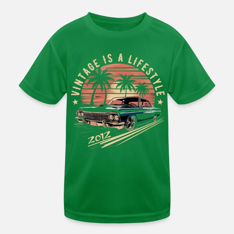 Vintage 2012 Retro Oldtimer Legendär seit 2012 Kinder Funktions-T-Shirt