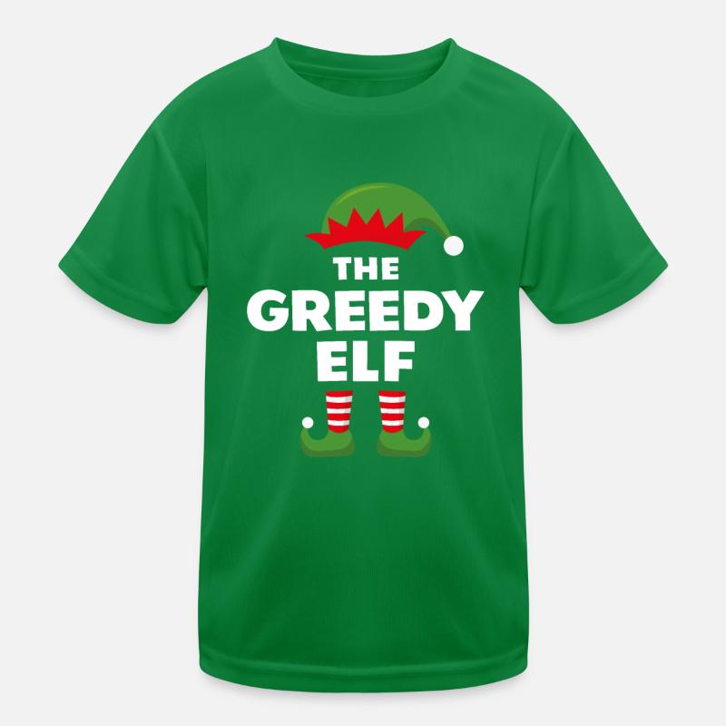 Der gierige Elf Kinder Funktions-T-Shirt