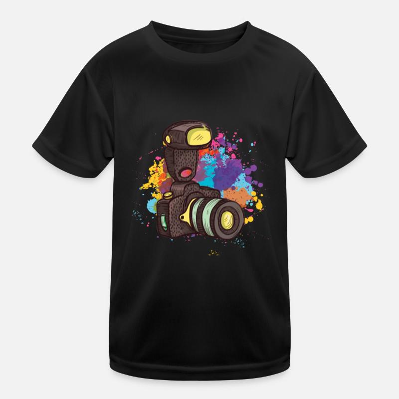 Camera Photographer Kids Functional T-Shirt