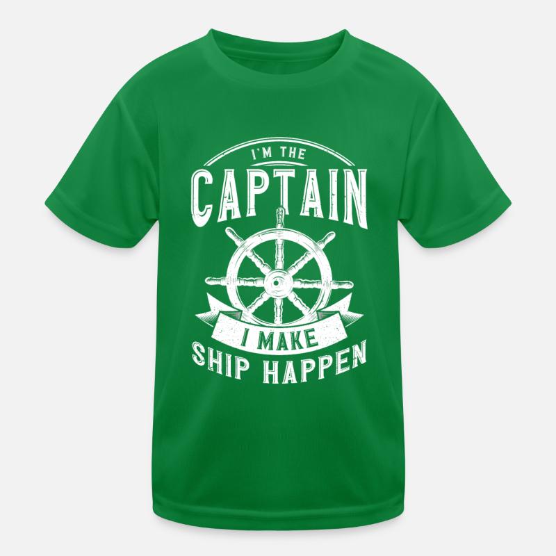 Bateau capitaine Pontoon bateau T-shirt sport Enfant