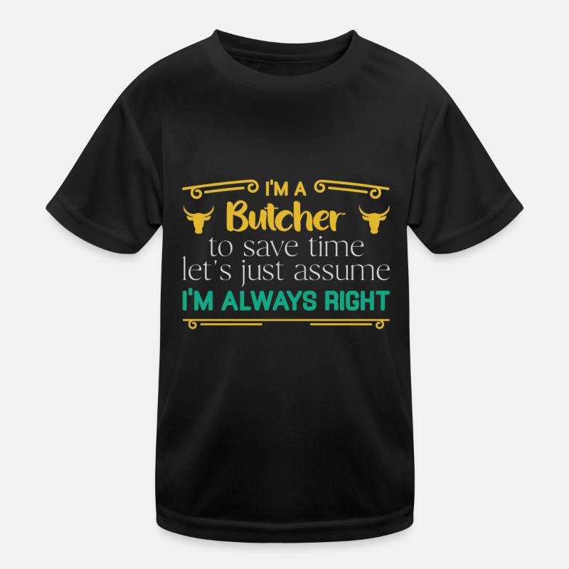 Butcher Gift Butcher Butcher Master Butcher Kids Functional T-Shirt