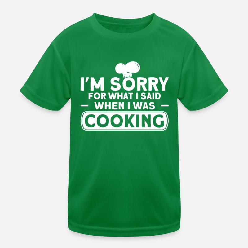 Chef Saying Gift Funny Chef Kids Functional T-Shirt