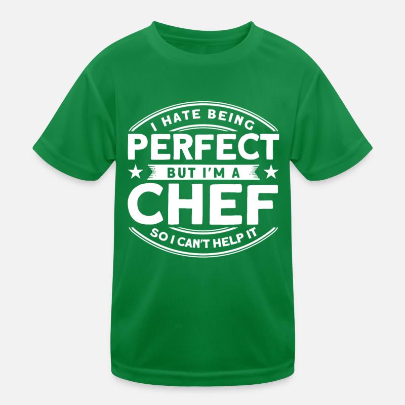 Küchenchef Spruch Geschenk Lustig Koch Kinder Funktions-T-Shirt