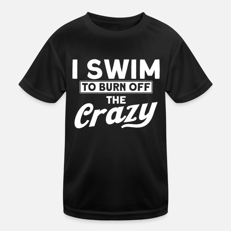 Schwimmen Geschenk Schwimmer Spruch Schwimmen Kinder Funktions-T-Shirt