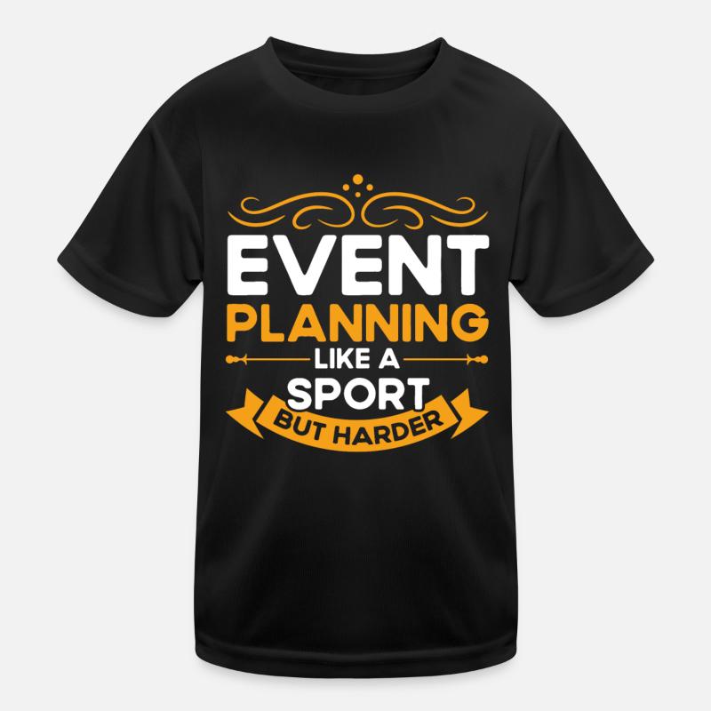 Event Planner Wedding Planner Event Manager Kids Functional T-Shirt