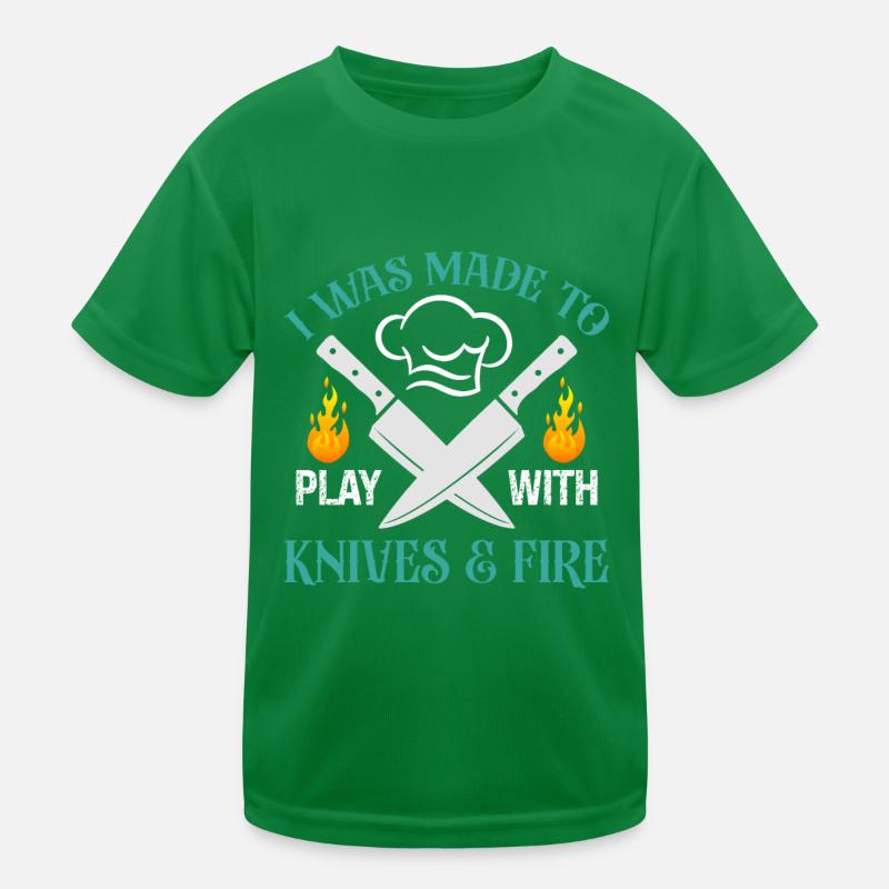 Küchenchef Spruch Geschenk Lustig Koch Kinder Funktions-T-Shirt