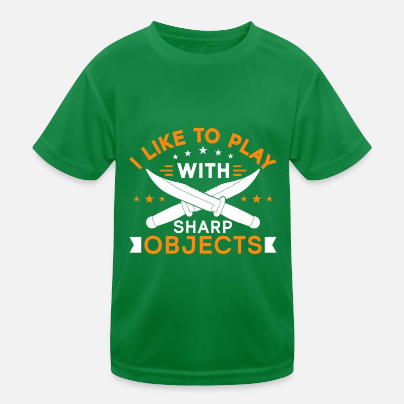 Lanceur de couteaux Disque Lanceur de couteau cadeau T-shirt sport Enfant