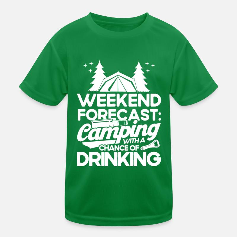 Camping Gift Drôle de dicton pour les campeurs T-shirt sport Enfant