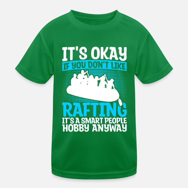Rafting Floß Geschenk Paddler Rafting Kinder Funktions-T-Shirt