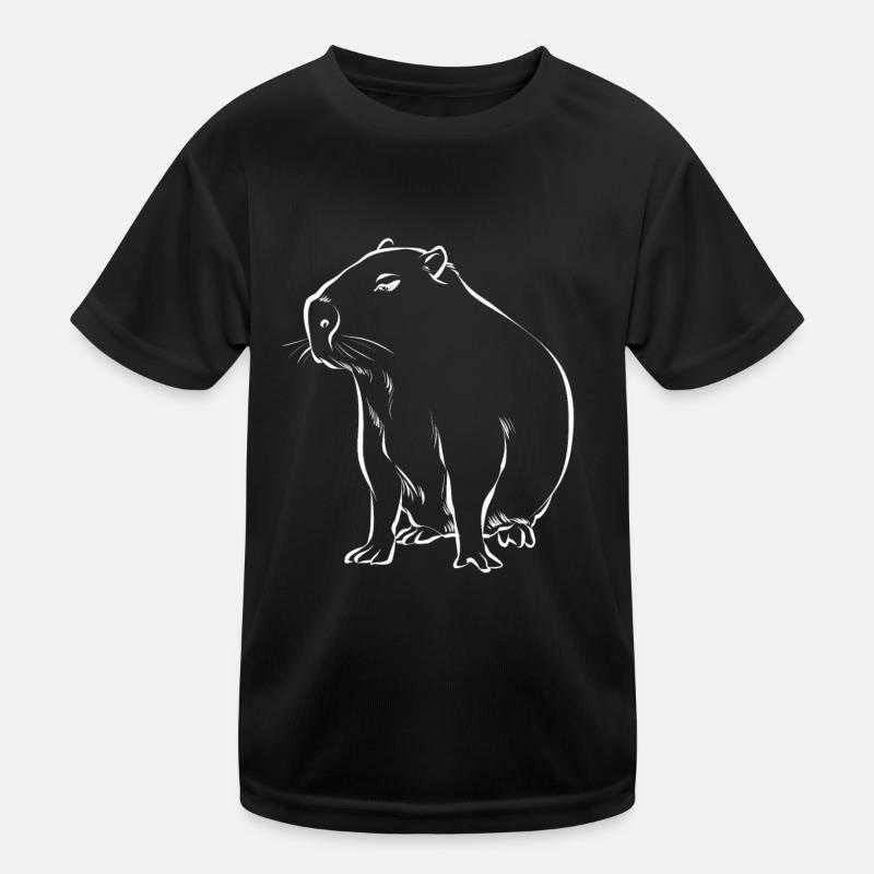 Joli dessin assis capybara T-shirt sport Enfant