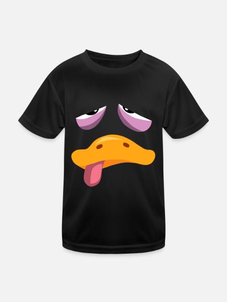 Shrovetide - Carnival - Köstüm - drunken duck - Kids Functional T-Shirt - black - Front