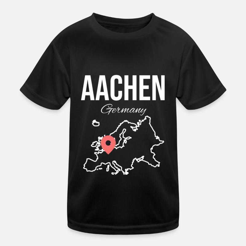 Aachen, Germany, Aachen Cathedral Germany Kids Functional T-Shirt