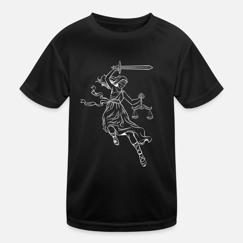 Dame justice, allégorie de la justice, déesse T-shirt sport Enfant