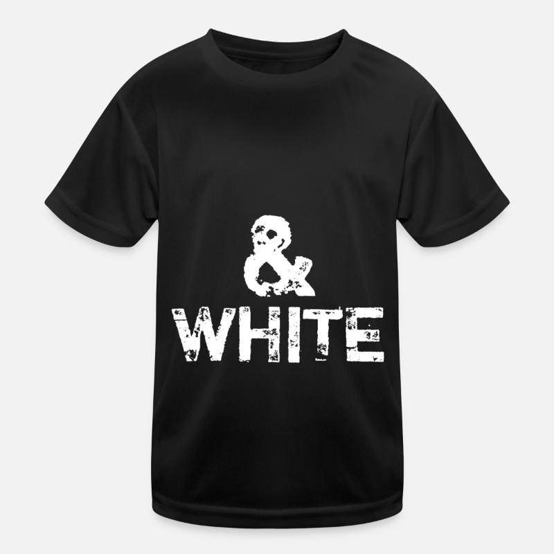 Noir et blanc - Contraste T-shirt sport Enfant