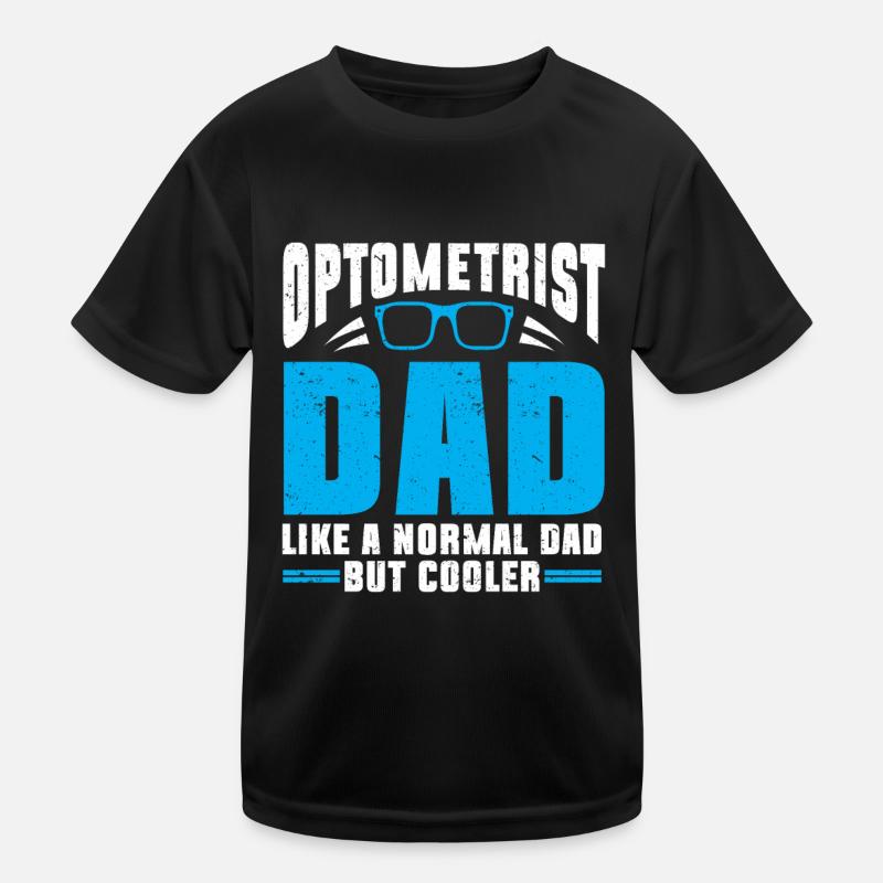 Optometrist Optiker Optometrie - Kinder Funktions-T-Shirt - Schwarz