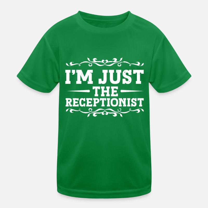 Receptionist Office Worker Kids Functional T-Shirt