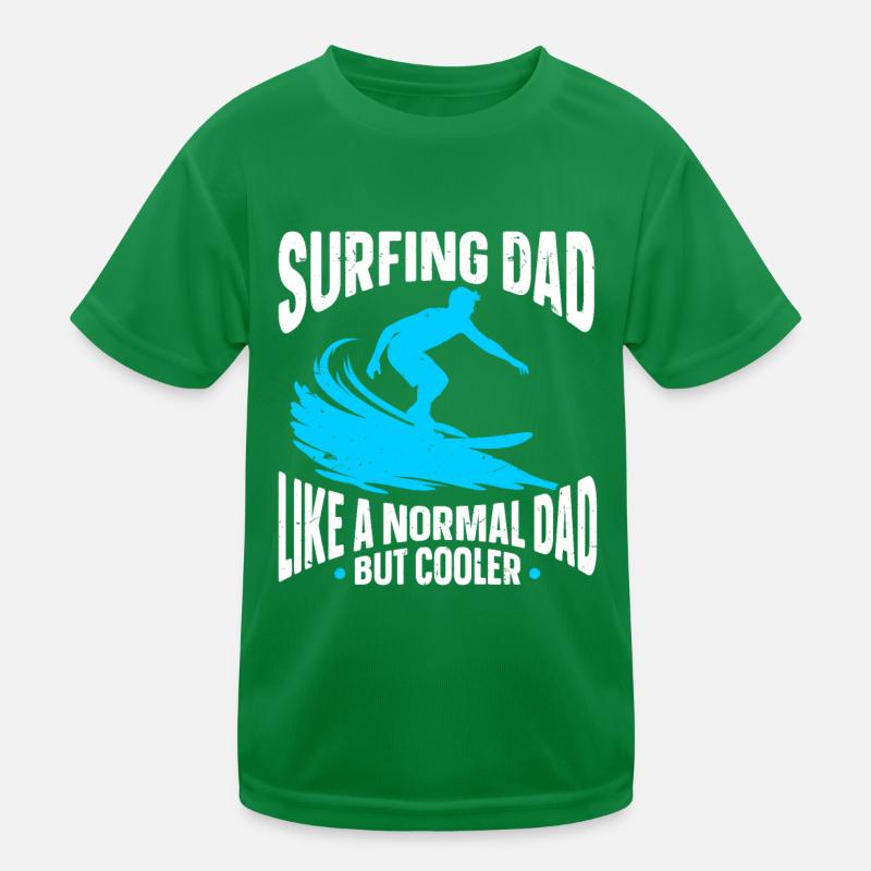 Surfender Surfer Kinder Funktions-T-Shirt