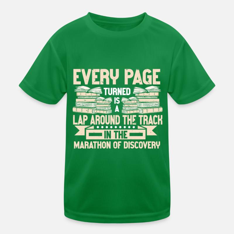 Reading Bookworm Kids Functional T-Shirt